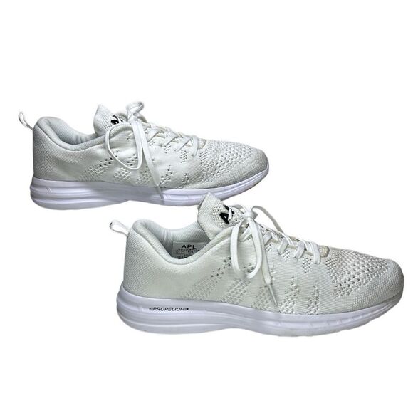 APL - Women’s “TechLoom Pro” Running Shoe in White/Black/Gum - Size 11, White - Picture 12 of 15